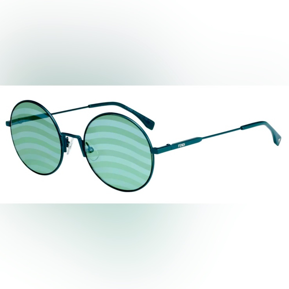 GREEN WAVES ROUND FENDI SUNGLASSES
